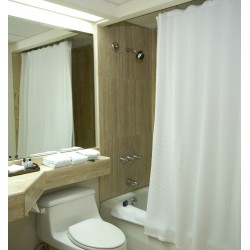 Weiße vorhang Badezimmer 100% Polyester