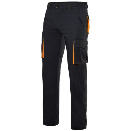Pantalon stretch bicolore multibolsillos Série 103008S 