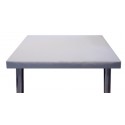 Fleece protector adjustable desk white